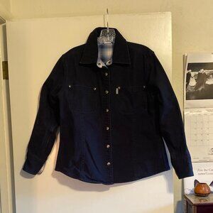 Women's Flannel Lined Carhartt Shirt Jacket, Size Medium, W8008MDT